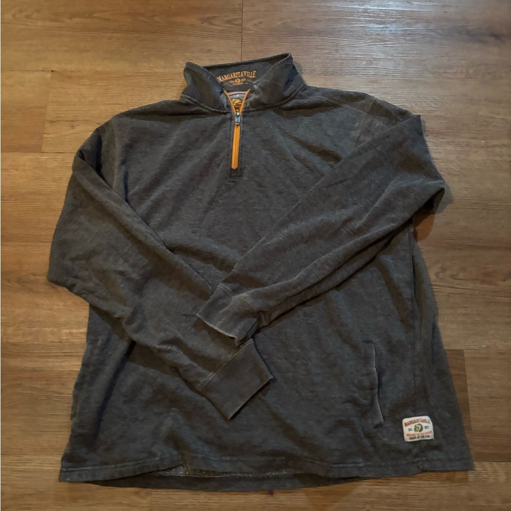 Margaritaville Charcoal Pullover with Logo Patch